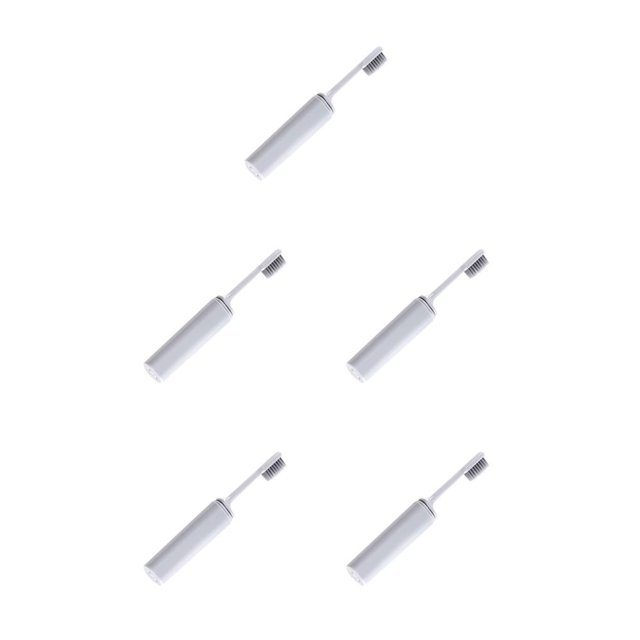 Soidarity Ibcccndc 2 uds cepillos de de carbón de bambú plegable viaje Camping senderismo al aire libre juego de cepillo de plegable Type3 NO3 Soidarity CBP089908