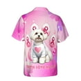 thumbnail image 2 of Faith Love Hope Maltese Breast Cancer Awareness Survivor Hawaiian Shirt Breathable Summer Unisex Merch Maltese Dog Lover Gifts Idea - 02017, 2 of 6