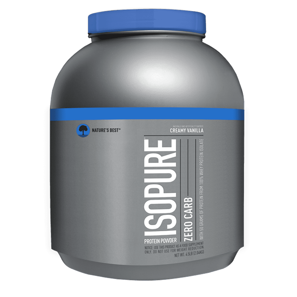 Isopure Zero Carb Protein Powder, Vanilla, 25g Protein, 4.5lb, 72oz