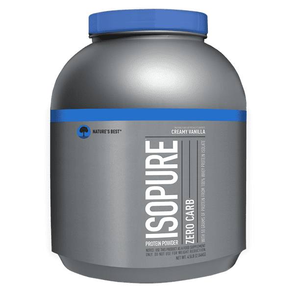 Isopure Zero Carb Protein Powder, Vanilla, 25g Protein, 4.5lb, 72oz