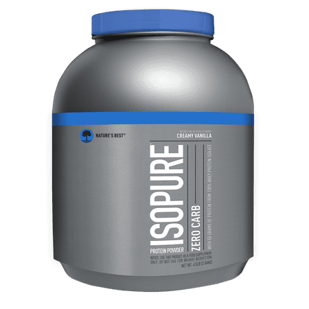 Isopure Zero Carb Protein Powder, Vanilla, 50g Protein, 4.5