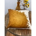 thumbnail image 2 of Tantum Block Print Square Throw Pillow in Brown, 2 of 2