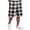 White_005, variant on Casual Shorts for Men Knee Length Plaid Bermuda Shorts Lounge Beach Vacation Drawstring Wide Leg Pants with Pockets Cyan M