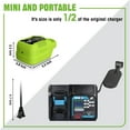 thumbnail image 2 of Cargadores Compactos de Batería de Herramienta Eléctrica Inalámbrica (Entrada de 110V para Makita 40V Charger), 2 of 7