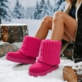 thumbnail image 3 of COM STAR Women’s Winter Snow Boots Mid Calf Warm Platform Flat Outdoor Casual Walking Boots, 3 of 6