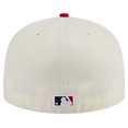 thumbnail image 4 of Men's New Era Cream St. Louis Cardinals Alternate Chrome 59FIFTY Fitted Hat, 4 of 6
