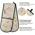thumbnail image 2 of Yayeee Double Oven Mitt Kitchen Heat Resistant Baking 35" x7" Quilted Glove, Pink Seashell, 2 of 6