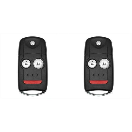 Eye4Techs Replacement Flip Key Fob for Acura MDX 2007 FCC N5F0602A1A N5F0602AIA Part Number 35111-STX-325 35111-STX-327 35111-STK-315 35111-STK-305 - 2 Pack
