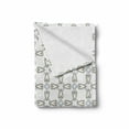 thumbnail image 2 of Romantic Soft Flannel Fleece Blanket, Love Theme Geometric Hearts Motif Along Abstract Blue Stripes in Recurring Design, Cozy Plush for Indoor and Outdoor Use, 70" x 90", Multicolor, by Ambesonne, 2 of 6