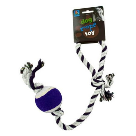 Dog Rope Tennis Ball Toy Set of 24 Walmart