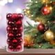thumbnail image 1 of Adornos Navideños de Plástico con Purpurina de 6 Cm, 24 Unidades | Decoraciones Navideñas Irrompibles para Casa, Oficina, Hotel, Fiesta | Adornos Colgantes para Árbol, Centro de Mesa, Barandilla, 1 of 5