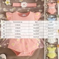 thumbnail image 3 of KPOPLK 2 Piece Baby Girl Outfit Summer Tulle Romper DressBubble Bodysuit and Bow Headband Set 0 3 6 9 12 18 Months(9-12 Months,Red), 3 of 6