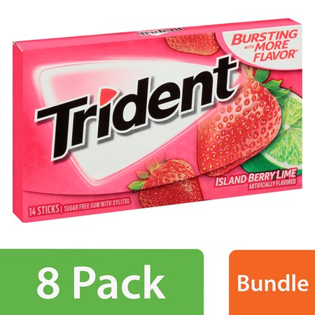 (8 pack) (8 Pack) Trident Island Berry Lime