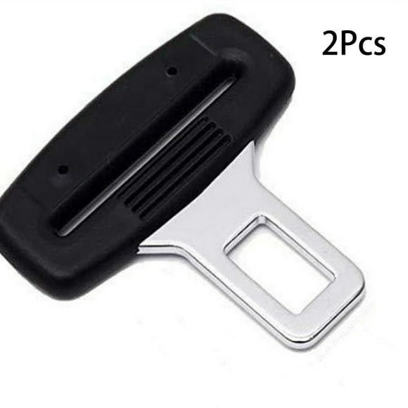 EASTIN 2 Pcs Pinces de Ceinture de Sécurité en Acier Inoxydable Coussinet de Couverture de Ceinture de Sécurité Durable Pince de Ceinture de Sécurité Noir