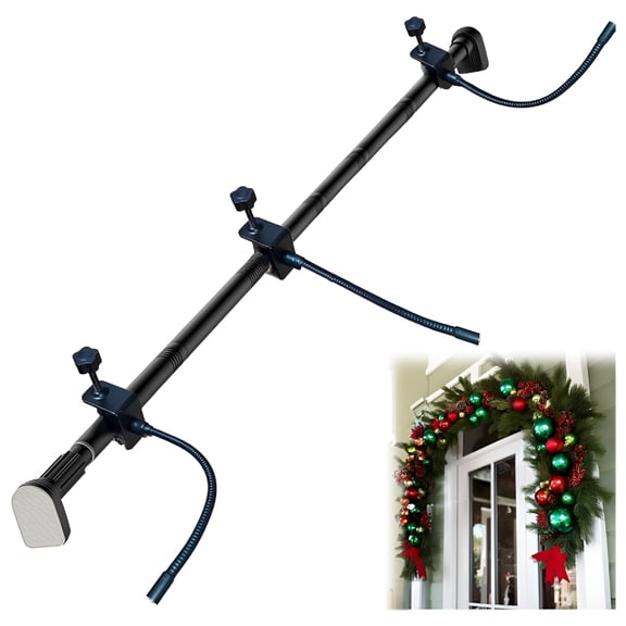 TALENO Garland Hanger for Door Frame, Outdoor Garland Hanger Door Frame Adjustable for 32in,christmas door hanger