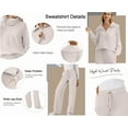 thumbnail image 3 of Lounge Sets For Women 2025 Half Zip Sweatshirt And Wide Leg Sweatpant 2 Piece Outfits Sweatsuit Tracksuit, 3 of 7