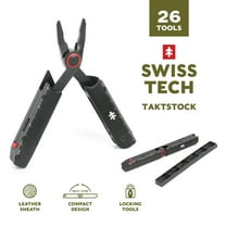 Swiss Tech Takstock AUS-8 Steel Blade 26-in-1 Folding Multitool