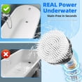 thumbnail image 6 of Aixiqee Electric Spin Scrubber, 400RPM Cordless Power Scrubber with 9 Replaceable Heads, 2x2500mAh Battery & 3H Fast Charge, Adjustable Extension Handle Shower Cleaning Brush for Bathroom Tub Tile Fl, 6 of 9
