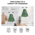thumbnail image 4 of Yiaed Skull and Palm Leaves Print Coral Velvet Wipes Absorbent Wipes Cleaning Cloths Household Table and Dish Wiping Cloths, 4 of 7