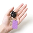 thumbnail image 4 of Wukai Lilac Glittering Print Rectangular Metal Keychain: Sleek and Durable Key Ring for Securely Holding Keys Perfect for Everyday Use, 4 of 5