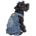 thumbnail image 3 of parisian pet dog clothes cat apparel outfits denim overall, xl, 3 of 8