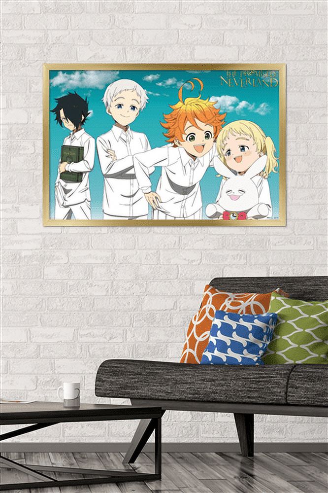 The Promised Neverland - Orphans Wall Poster, 22.375" x 34", Framed