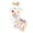 t#708White2269, variant on CAIVO Kids Girls Short Sleeve Birthday Prints O-Neck Bodysuit Romper Bowknot Shorts Headbands Outfit Sets Soft Clothing Sets