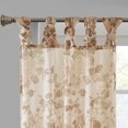 thumbnail image 5 of Madison Park Simone Printed Floral Twist Tab Top Voile Sheer Curtain in Blush, 50"x84", 5 of 5