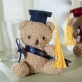 thumbnail image 7 of Bottone Stuffed Bear in Graduation Hat Bachelors Graduation Hat Commencements Gift Graduation Bear Toy, 7 of 7