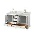 thumbnail image 5 of Wyndham Collection WCS202060DWHCMUNSMXX Deborah 60" Free Standing Double Vanity Set -, 5 of 7