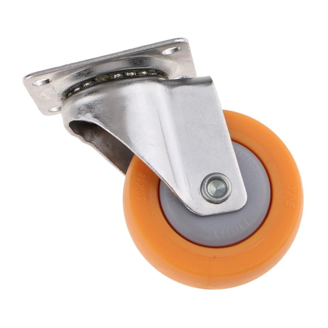 Paquete de 1 rueda giratoria de nailon resistente al desgaste para silla de ruedas silenciosa 2 pulgadas