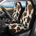 thumbnail image 3 of Kuiaobaty Retro Brown Cow Pattern Front and Back Seat Covers 4 PCS Automotive Cushion Seat Covers Auto Seat Protector Fit Most Car Van Truck SUV Car Interior Decoration Easy to Install, 3 of 7