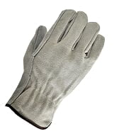 G & F Premium Split and Suede Cowhide Leather Gloves, Straight Thumb, Size Large, 3 Pairs