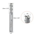thumbnail image 3 of Unique Bargains 3/8" Cutting Spiral Drill Bit Straight End Mill Cutter 4 Flute 3/8" Shank, 1/4"x1/4", 3 of 4