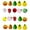 20, variant on Zeiwohndc 10/20/30Pcs Hand Painted Glass Beads Fruit Themed Glass Beads with Hole