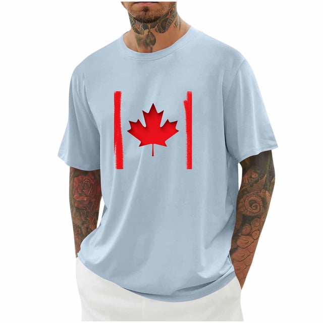 Chemise à Manches Courtes Imprimée pour Hommes, Col Rond, T-Shirt Mode Décontracté, Mélange de Coton Respirant, pour Usage Extérieur et Quotidien, Coupe Unisexe