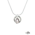 thumbnail image 2 of Delight Jewelry Silvertone 3-D Unicorn Head - Joy Ring Charm Necklace, 18", 2 of 4