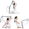 thumbnail image 3 of Yoga Stretch Strap. Multi Loops Adjustable Exercise Band For Stretching. Physical Therapy, 3 of 4