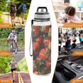 thumbnail image 7 of Full Strawberries Sports Water Bottle 32oz with Straw for Kids Travel Mug BPA Free Leak Proof for School, 7 of 7