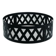 ACE TRADING - OUTDOOR FIREPITS Living Accents 36" D x 12" H Diamond Grid Steel Fire Ring w/Mesh Screen