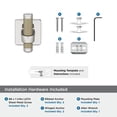thumbnail image 6 of Amerock Esquire Polished Nickel/Golden Champagne Single Prong Robe Hook, 6 of 9