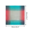 thumbnail image 3 of INSPIRE CHIC Women Gradient Colorful Square Satin Scarves 35" Large Silky Hair Wrap Bandana Gradient Teal Red 35.4x35.4", 3 of 6