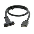 thumbnail image 2 of CY USB 3.1 Type-E Front Panel Header Male to USB-C Type-C Female Extension Cable with Panel Mount Screw 40cm, 2 of 10