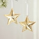 thumbnail image 1 of pstuiky Adorno de árbol de Navidad con colgante de estrella de cinco puntas, dorado brillante, acrílico, imitación de piedras preciosas., 1 of 8