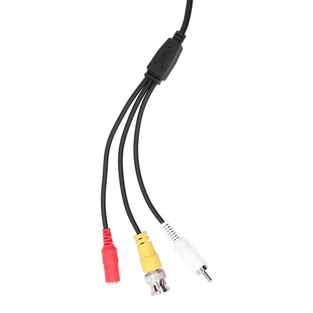 Cable para cámara de Seguridad, Cable de Cámara de Seguridad Portátil 3 en 1 Cable de extensión de Cámara de Respaldo Con Peso Ligero Para de Vigilancia DVR