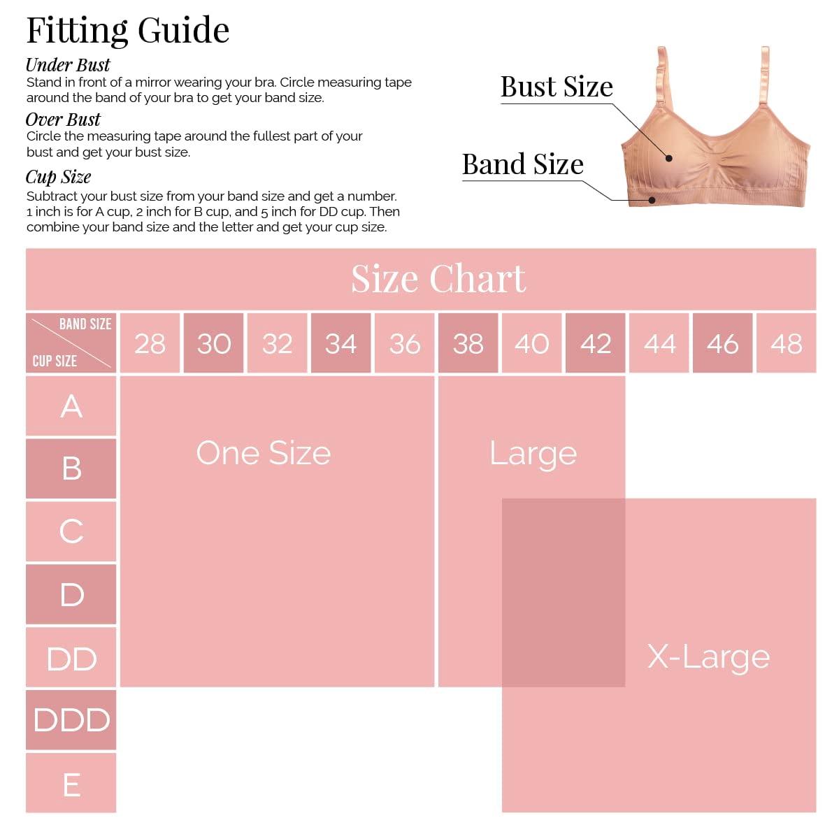 JOY BRA Scoopneck Seamless Bras for Women | Wireless Full Coverage Push Up Womens Sports Bra | Comfortable Everyday Bras (One Size)(Heavenly Pink)