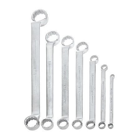 Williams WS-8707 7-Piece Double Head 60-Degree Offset Box End Wrench Set