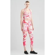 Josie Natori Women's Printed Cropped Top Pink Size Medium