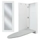 thumbnail image 1 of Mueble de pared para tabla de planchar Ivation con espejo, color blanco, 1 of 8
