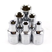 6Pc 1/4 Inch Torx Star Female Bit E Socket Set E4 E5 E6 E7 E8 E10 Hand Tools